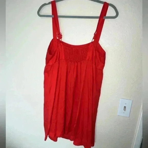 Urban Outfitters Bright Red 100% Lyocell Dress  SIZE MEDIUM - Picture 3 of 7